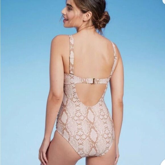 New Kona Sol  One Piece in Tan and Cream Medium - Picture 2 of 8